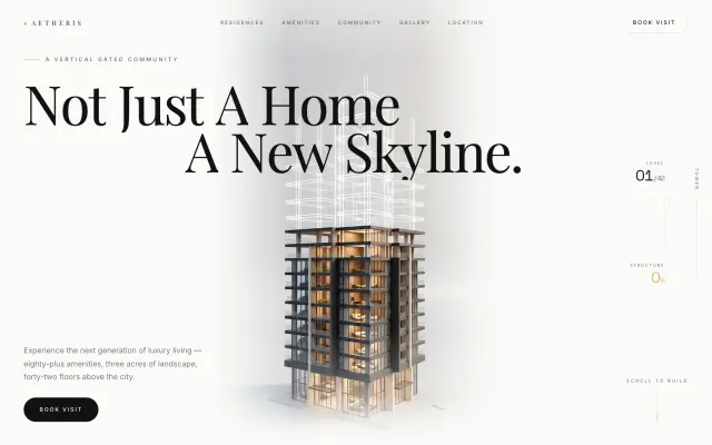 AETHERIS Residences — Skyline Luxury design preview