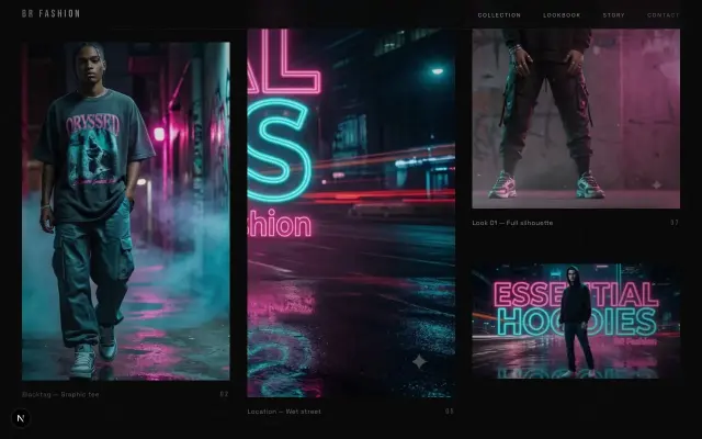 BR Fashion — Future Streetwear Collection design preview
