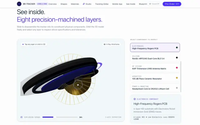 BR Tracker — Spatial Tracking Device design preview