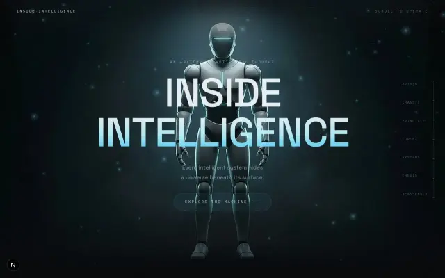 Inside Intelligence — AI Robot Anatomy design preview
