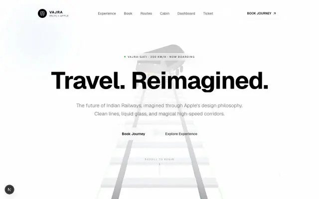 IRCTC × Apple Redesign design preview